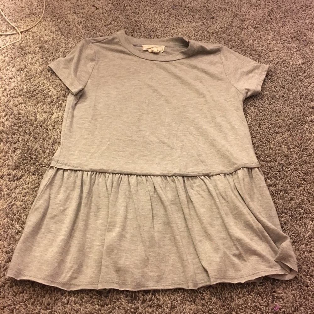 Grey Peplum top